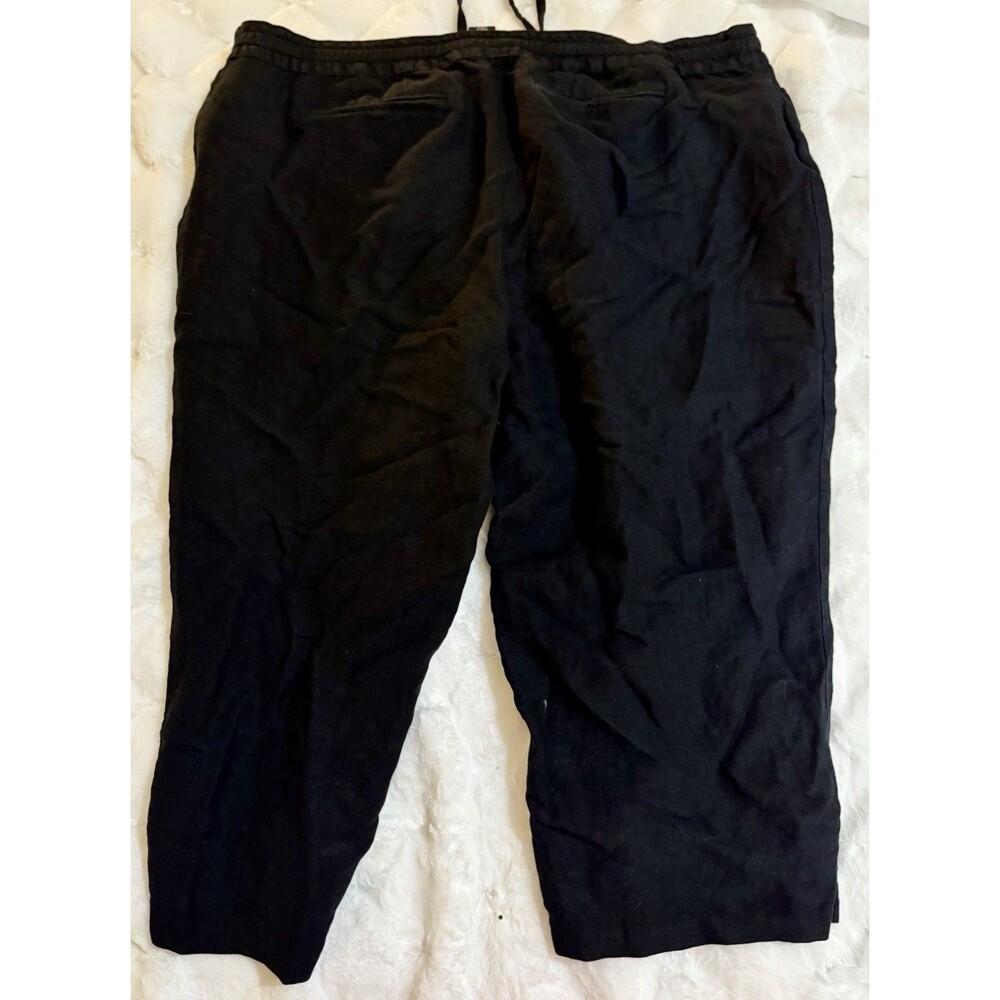 Maurices Womens Size 16 Black Cropped Dress Pants Stretch Trousers